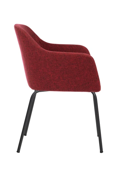 MARKAELZ TOLİNA TOPLANTI SANDALYESİ VE BEKLEME KOLTUĞU SİYAH AYAK ( KETEN KUMAŞ) - 3