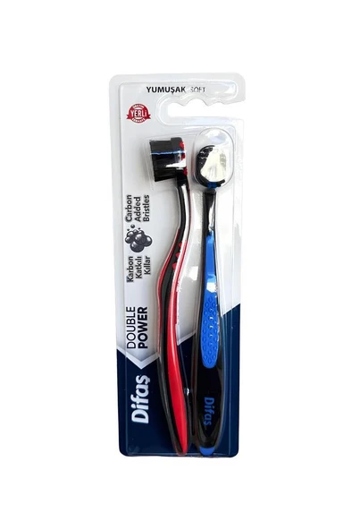 Difaş Double Power Yumuşak 2li Diş Fırçası