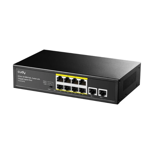 Cudy FS1010PG 8 Port 10/100 Yönetilemez +2 Port Gigabit Desktop (8 Port Poe+) 120W Switch - 2