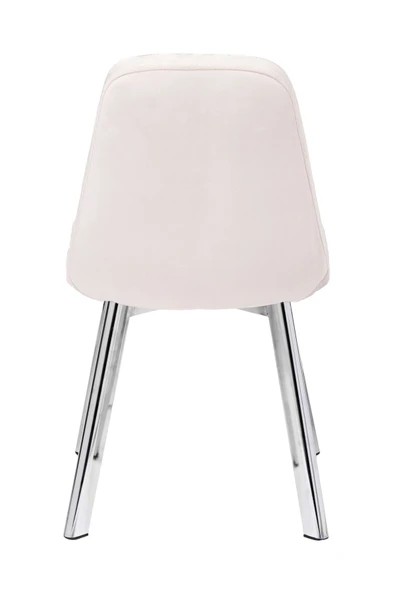 MARKAELZ YONCA SANDALYE; SALON, MUTFAK SANDALYESİ NİKELAJ AYAK - 4