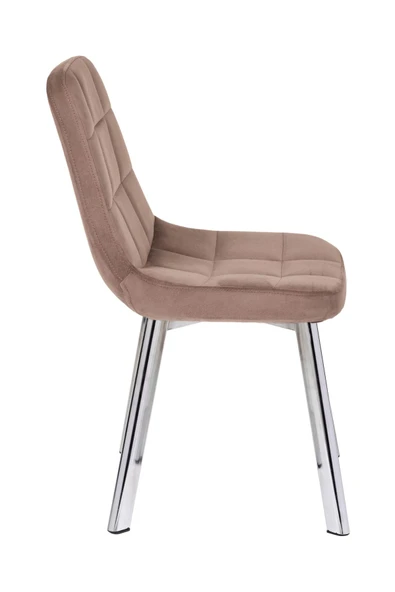 MARKAELZ YONCA SANDALYE; SALON, MUTFAK SANDALYESİ NİKELAJ AYAK - 2