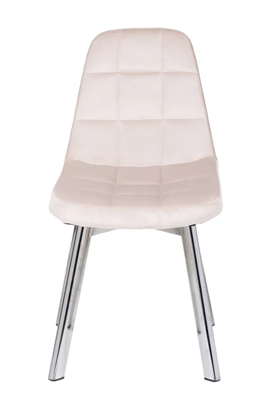 MARKAELZ YONCA SANDALYE; SALON, MUTFAK SANDALYESİ NİKELAJ AYAK - 3