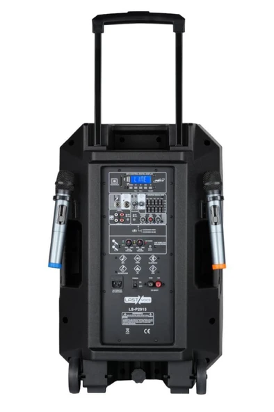 Lastvoice LS-P2915 Portatif Taşınabilir Mikrofonlu Şarjlı Ses Sistemi Hoparlör 15 İNÇ 850 WATT - Resim 4
