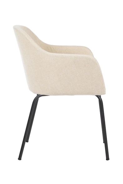 MARKAELZ TOLİNA TOPLANTI SANDALYESİ VE BEKLEME KOLTUĞU SİYAH AYAK ( KETEN KUMAŞ) - 3