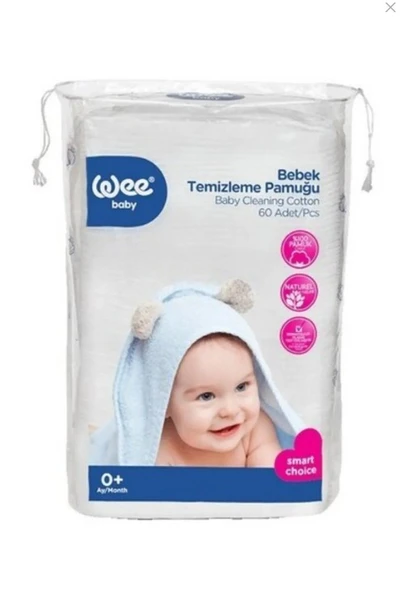 Wee Baby Wee Bebek Temizleme Pamuğu 60'lı - 1