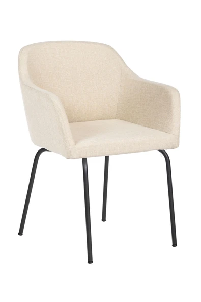 MARKAELZ TOLİNA TOPLANTI SANDALYESİ VE BEKLEME KOLTUĞU SİYAH AYAK ( KETEN KUMAŞ) - 2