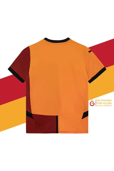 Galatasaray Orijinal Lisanslı 24-25 Sarı - Kırmızı 5 Yıldızlı Çocuk Forma Set - 2