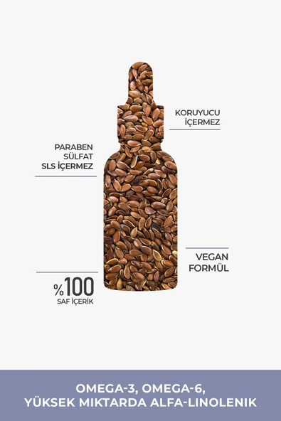 PROCLİS Keten Tohumu %100 Saf Sabit Yağ, Linseed Oil, Linum Usitatissimum 30ml - 3