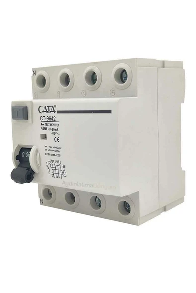 Cata Ct-9642 4x40 Amper 30 Ma Kaçak Akım Rölesi - 3