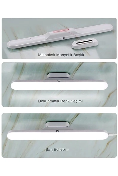 Cata Vsn Hi?ghtek Martı Ledli Aplik Şarjlı (YENİ?) Kablosuz 3 Farklı Işık - 4