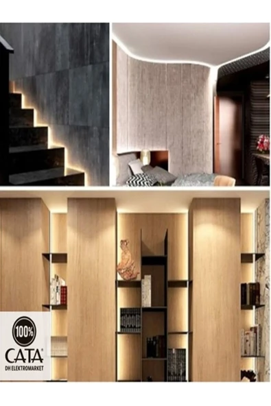 Cata 10 ÇipGün Işığı Iç Mekan Şerit Led 5m Aydınlatma - 2