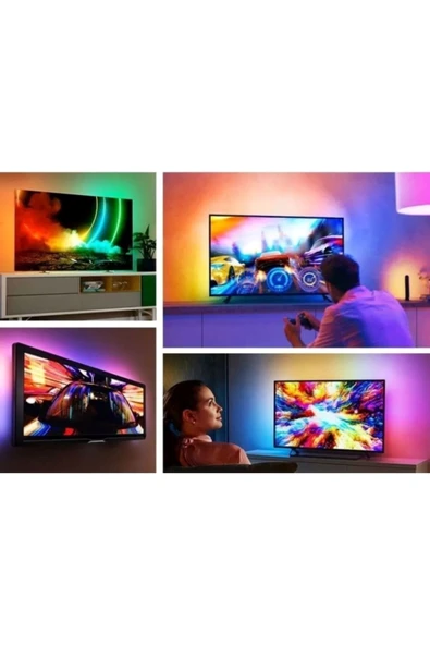 Cata V/PC Arkası USB'li Kumandalı 3 Metre RGB Şerid Led - 3