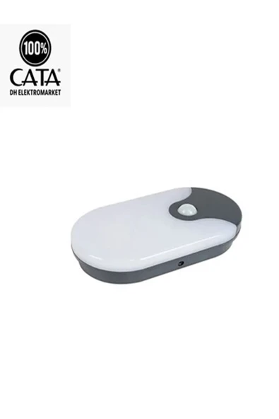 Cata 20 W Sensörlü Palermo Led Duvar Armatürü - Sarı Işık (4000K) - Siyah Kasa - 3