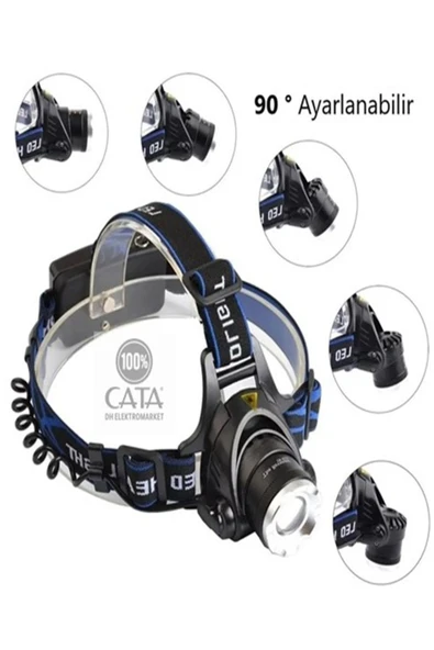 Cata Şarj Edilebilir Poyraz Led Kafa Feneri - 6