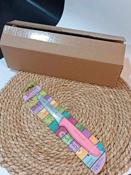 Sürbisa 61004 Sebze Bıçağı Pembe Lz1 Koli (12 adet Tırtıklı ) - 3