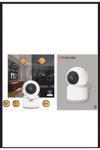 Cata 360 Derece Dönebilen Video Kamera Ev işyeri için FULL HD-1080P Akıllı Ip Kamera Ct-4050 - 3