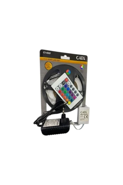 Cata Ct-4557 Rgb Şerit Led Seti (5 METRE RGB LED TRAFO RGB KUMANDA) - 2