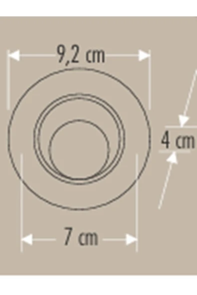 Cata Ct-5252 7w Akik Led Spot Lamba Gömme Tavan Şık Tavan Aydınlatma 6400K BEYAZ 5 ADET - 3