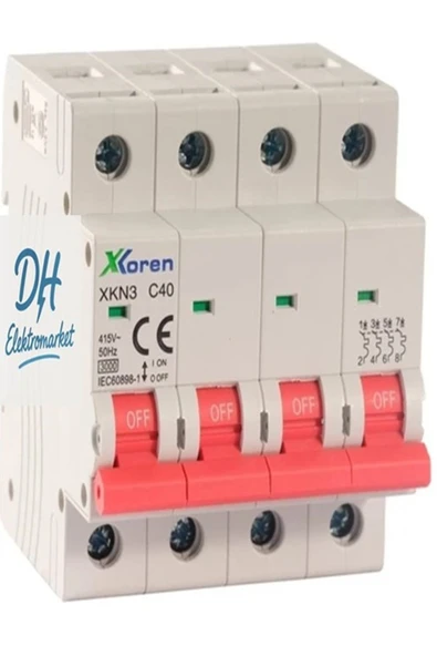 xkoren 4X40A C Tipi Grup Sigorta