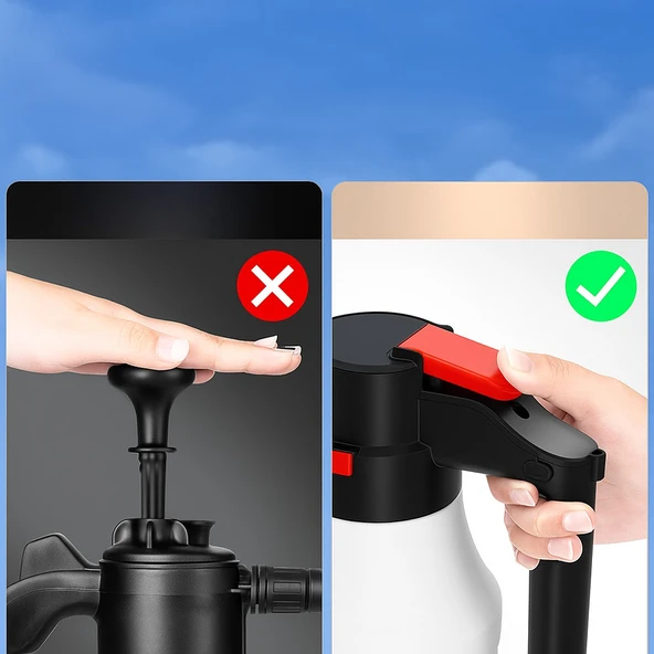Mioji Mio SPR1 Otomatik 1.5L Yüksek Basınçlı Araç Yıkama Köpük Püskürtme Pompası - 4