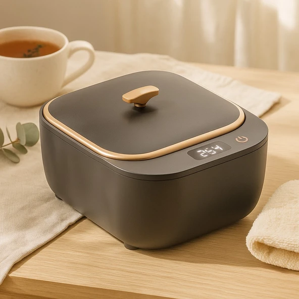 Mioji Mio UV2C Ultrasonic Protez, Dişlik ve Takma Diş Temizlik Cihazı Siyah ürün görseli 1