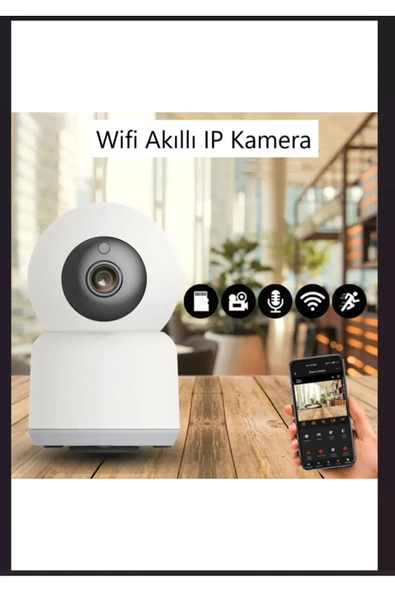 Cata 360 Derece Dönebilen Video Kamera Ev işyeri için FULL HD-1080P Akıllı Ip Kamera Ct-4050 - 4