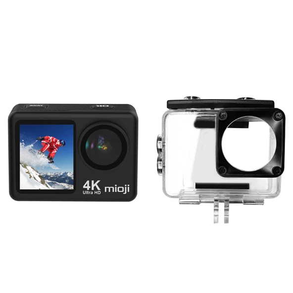 Mioji Action 12X 4K 60FPS 20MP Çift Ekran Wifi 170° Aksiyon Kamerası - 10