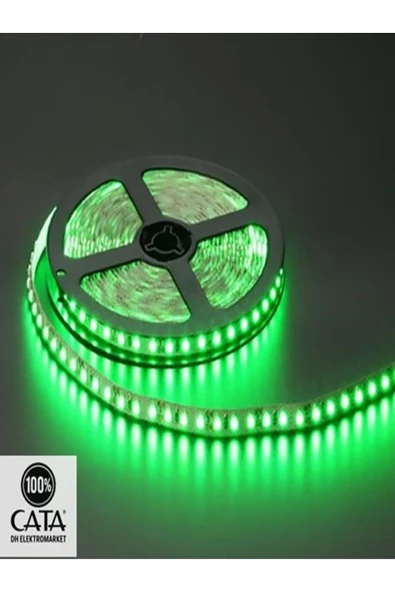 Cata 10 Çip Yeşil Iç Mekan Şerit Led 5m Aydınlatma - 2