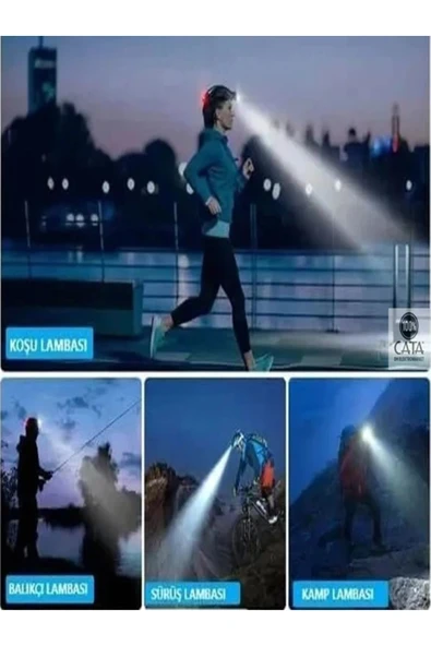 Cata Şarj Edilebilir Poyraz Led Kafa Feneri