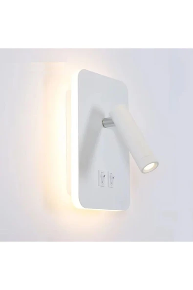 Cata 13 W Led Tuvalu Yatak Başı Aplik - Gün Işığı (3000K) - Beyaz - CT-5253B - 4