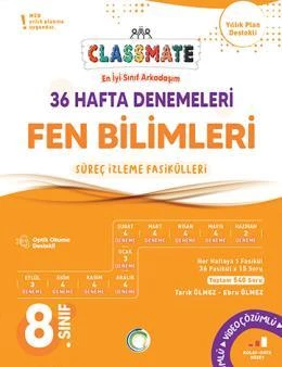 8. Sınıf Fen Bilimleri 36 Hafta Denemeleri Classmate ürün görseli 1