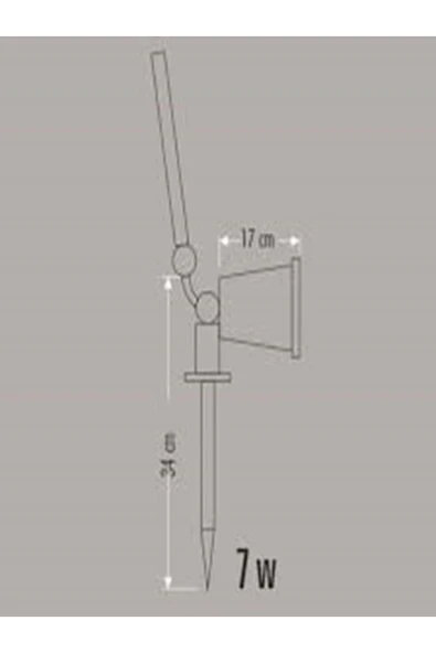 Cata 7W SOLAR BAHÇE ARMATÜRÜ (BEYAZ) - 4