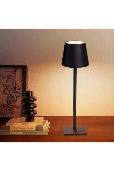 Cata CT-8437  İSTANBUL SİYAH RENK METAL ŞARJLI MASA LAMBASI