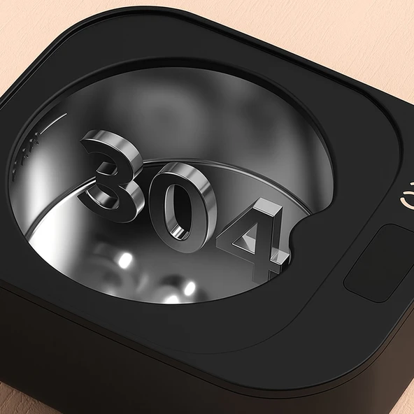 Mioji Mio UV2C Ultrasonic Protez, Dişlik ve Takma Diş Temizlik Cihazı Siyah - Resim 5