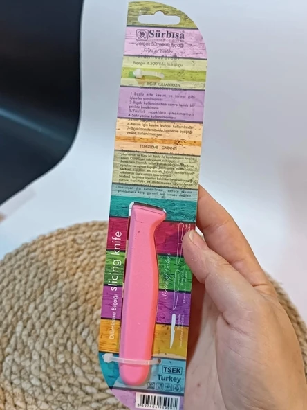 Sürbisa 61004 Sebze Bıçağı Pembe Lz1 Koli (12 adet Tırtıklı ) - 2