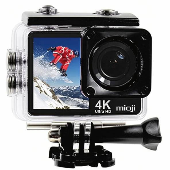 Mioji Action 12X 4K 60FPS 20MP Çift Ekran Wifi 170° Aksiyon Kamerası - 6