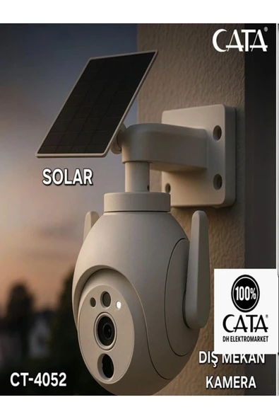 Cata CT 4052 Solar Dış Mekan Akıllı Kamera