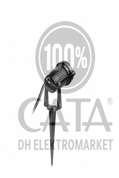 Cata 7 W Çim Kazık Bahçe Aydınlatma Armatürü - Gün Işığı (3000K) - Siyah - IP65 - CT-7300G - 5