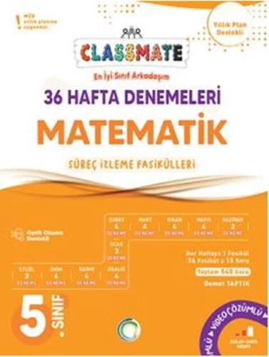5 Sınıf Matematik 36 Hafta Deneme Classmate ürün görseli 1