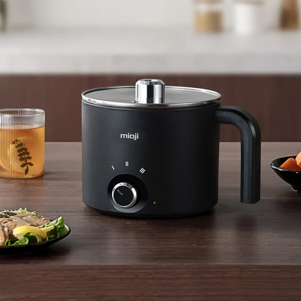 Mioji Mio EP35 600W 1.8L Çok Fonksiyonlu Elektrikli Pişirici Siyah ürün görseli