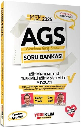 Ags Eğitimin Temelleri Türk Milli Eğitim Sistemi İle Mevzuatı Soru Bankası ürün görseli 1