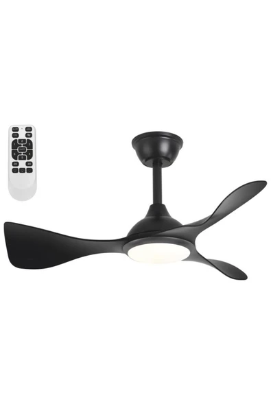 Cata ZÜRİH LEDLİ TAVAN VANTİLATÖRÜ SİYAH (KUMANDALI)