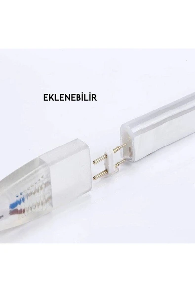 Cata Esnek Neon Hortum Led - Amber Işık - 220 Volt - Dış Mekan - 25 Metre - CT-4554A - 6