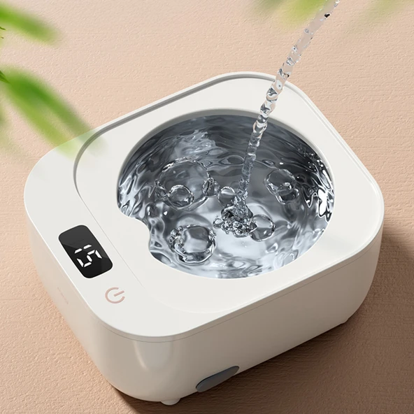 Mioji Mio UV2C Ultrasonic Protez, Dişlik ve Takma Diş Temizlik Cihazı Beyaz - Resim 3