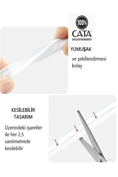 Cata 12 V Neon Led Beyaz 5mt - 6