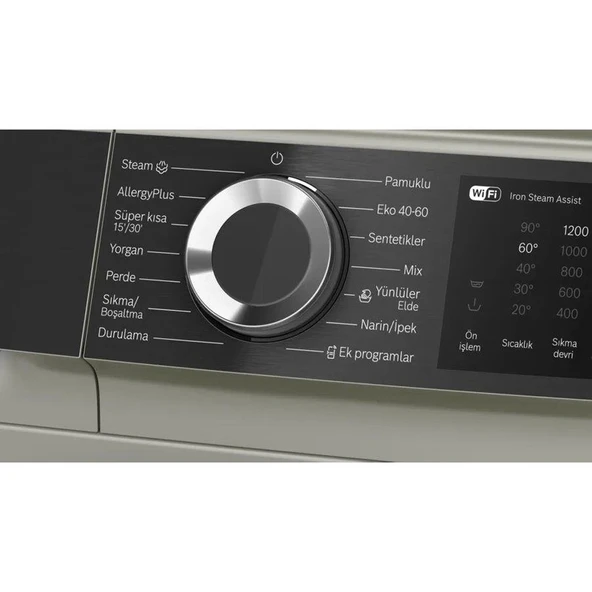 Bosch WGK252ZXTR Çamaşır Makinesi 10 kg 1200 Devir Gümüş - 3