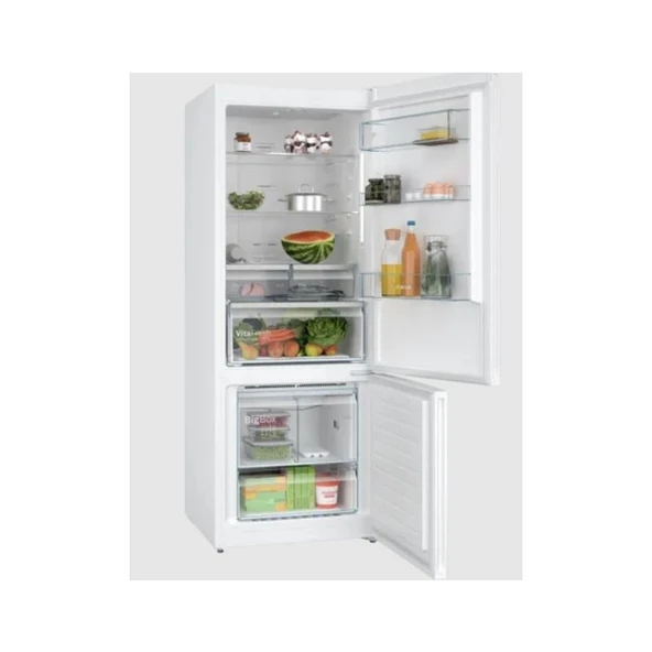 Bosch KGN55CWE0N Alttan Donduruculu Buzdolabı 186 x 70 cm Beyaz No-Frost - Resim 2
