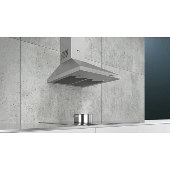 Siemens LC64PCC50T Ankastre Duvar Tipi 60 CM Davlumbaz Gri - 2