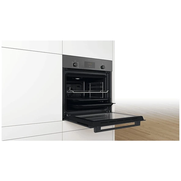 Bosch HBF512BH1T 66 L Ankastre Fırın Gümüş - 4