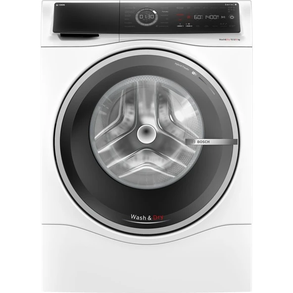 Bosch WNC254A0TR 10.5/6 kg 1400 Devir Beyaz Kurutmalı Çamaşır Makinesi - 1